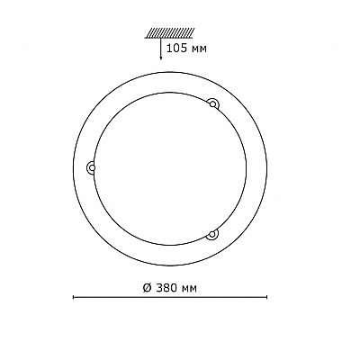 Настенно-потолочный светильник Alabastro 220