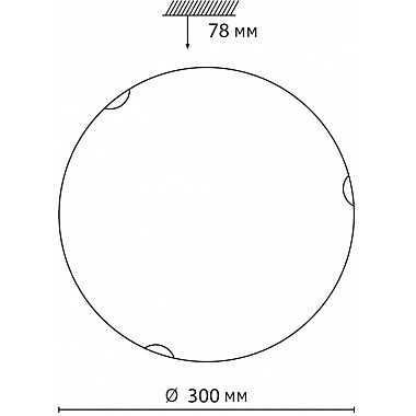 Настенно-потолочный светильник Ammonite 7602/BL