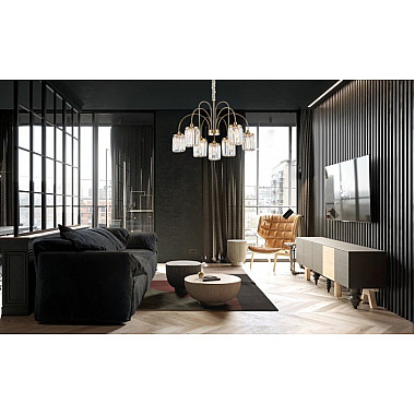 Подвесная люстра 4500 4506+3/C gold new