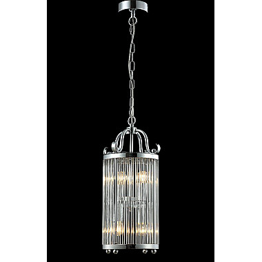 Подвесная люстра Crystal Lux Tadeo SP4 D200 Chrome/Transparente