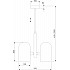 Подвесная люстра Bambola 50357/3 латунь