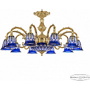 Подвесная люстра Verona 72209P/10/250 G P2 D Clear-Blue/H-1I