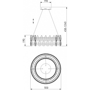 Подвесная люстра Marvel 90371/1 Strotskis