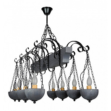 Подвесная люстра Пирамида Пирамида-8 антрацит