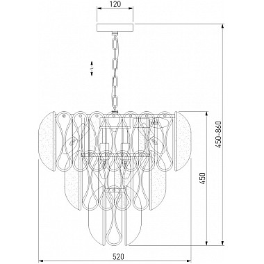 Подвесная люстра Callas 365/12 Smart