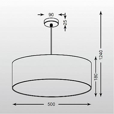 Подвесная люстра Zumaline Andrea HP1392-500-BL+PB