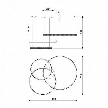 Подвесная люстра Posh 90275/3 медный