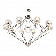 Подвесная люстра Crystal Lux Fabricio SP11 Chrome/Transparente