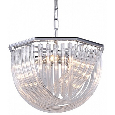 Подвесная люстра Murano Glass KR0116P-5R/A chrome