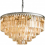 Подвесная люстра 1920s Odeon KR0387P-10A chrome/amber