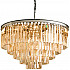 Подвесная люстра 1920s Odeon KR0387P-10A chrome/amber