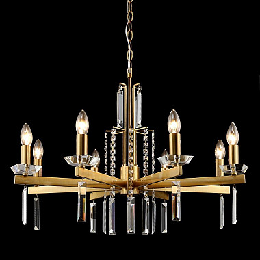 Подвесная люстра Crystal Lux Marron SP8 Brass