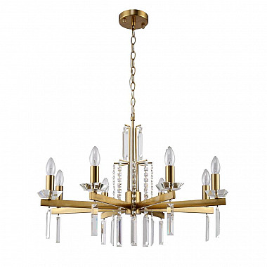 Подвесная люстра Crystal Lux Marron SP8 Brass