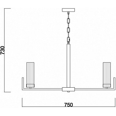 Подвесная люстра Еster FR5214PL-08BS