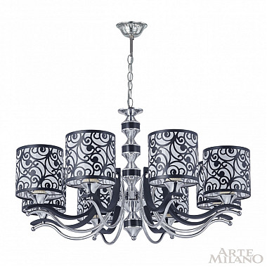 Подвесная люстра Florentia-4957 304957/8 Bk/Ni