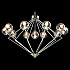 Подвесная люстра Crystal Lux Fabricio SP11 Chrome/Transparente
