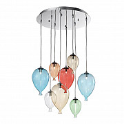 Подвесная люстра Ideal Lux Clown SP8 Color 100944