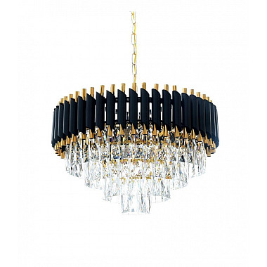 Подвесная люстра Lumina Deco Funneli LDP 6003-500 BK+F.GD