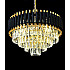 Подвесная люстра Lumina Deco Funneli LDP 6003-500 BK+F.GD