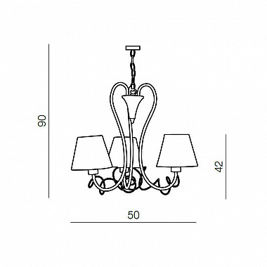 Подвесная люстра Azzardo Giulietta 3 AZ0514