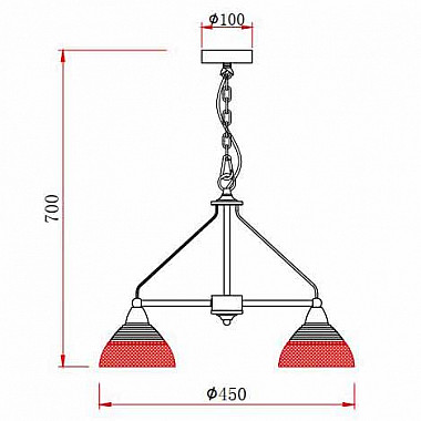 Подвесная люстра Rivoli Avda 5060-203 Б0047352