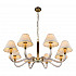 Подвесная люстра iLamp Amber YT2043-8 GD+Coffee
