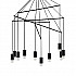 Подвесная люстра Ideal Lux Pop SP10 Nero 158860