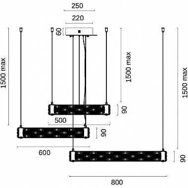 Подвесная люстра Festo FL1051-30P