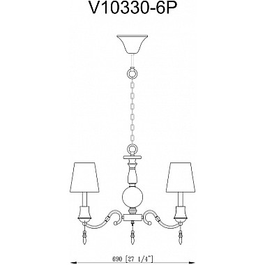 Подвесная люстра Bingo V10330-6P