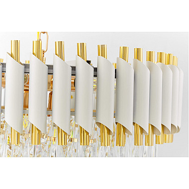 Подвесная люстра Mazini LDP 6003-500 WT+F.GD