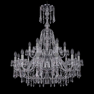 Подвесная люстра 1403 1403/12+6/300/XL-100/2d Ni