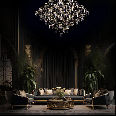 Подвесная люстра Mira 10259/800 Gold Asfour