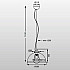 Подвесная люстра Zumaline Antenne TS-071003PM-BKGO