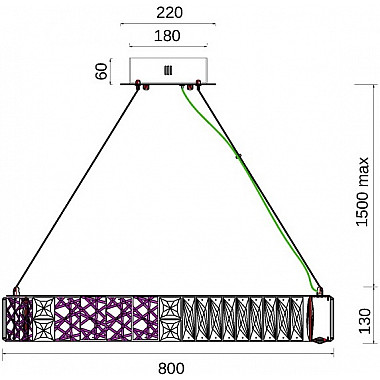 Подвесная люстра Ravissement FL1068-8P