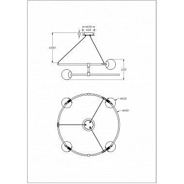 Подвесная люстра Balance MOD317PL-04B