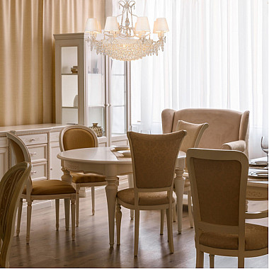 Подвесная люстра Empress 305/15 белый с золотом