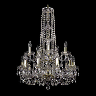 Подвесная люстра 1402 1402/10+5/195/h-80/2d G