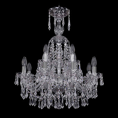 Подвесная люстра 1403 1403/8+4/195/XL-65 Ni