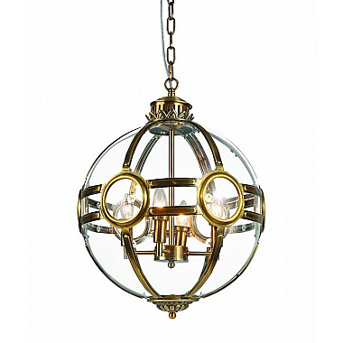 Подвесная люстра Hagerty KG0516P-4 antique brass