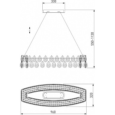 Подвесная люстра Marvel 90372/1 Strotskis
