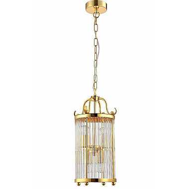 Подвесная люстра Crystal Lux Tadeo SP4 D200 Gold/Transparente