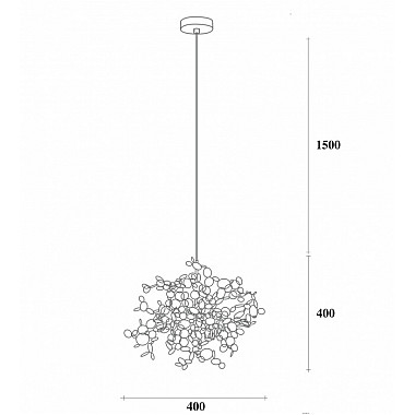 Подвесная люстра 40,2059