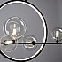 Подвесная светодиодная люстра Arte Lamp Saturn A7791SP-59BK