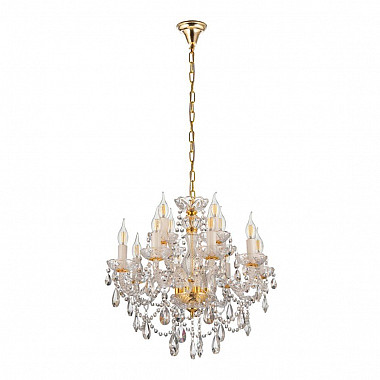 Подвесная люстра Lumina Deco Eliza LDP 7026-8+4 SL+GD