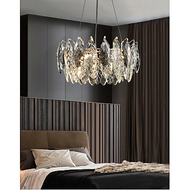 Подвесная люстра D8011P D8011P/R-600 gold/smoky