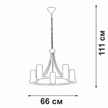 Подвесная люстра V1861-1/5