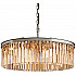 Подвесная люстра 1920s Odeon KR0387P-10B chrome/amber