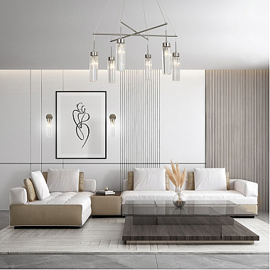 Подвесная люстра Gilian 60163/6 никель