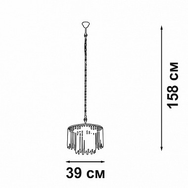 Подвесная люстра V58190-8/5
