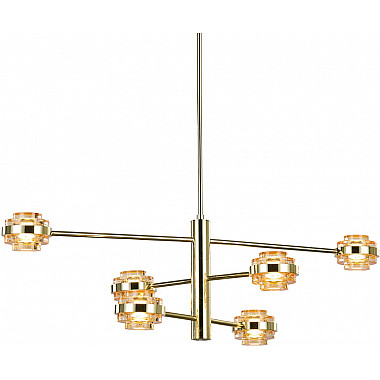 Подвесная люстра Indiana MX22030002-6A gold/champagne